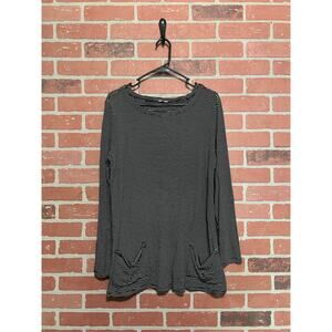 Striped Long Sleeve Tunic Top